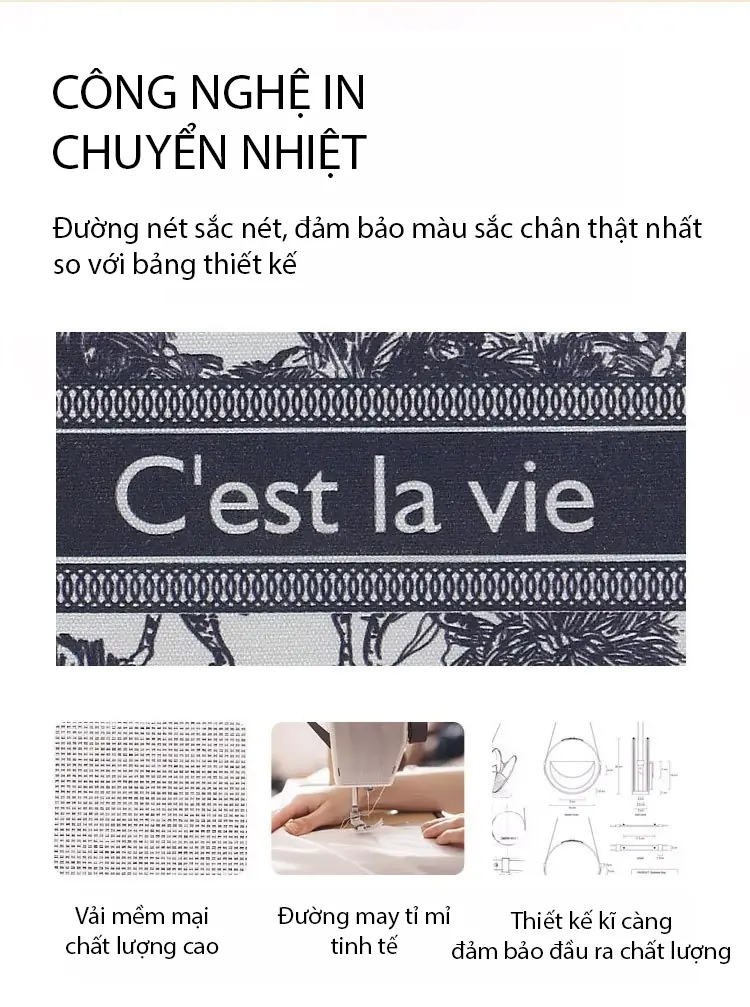 tui xach nu tui xach canvas hoa tiet vintage in logo theo yeu cau 5