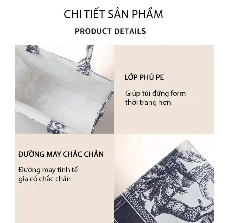 tui xach nu tui xach canvas hoa tiet vintage in logo theo yeu cau 8